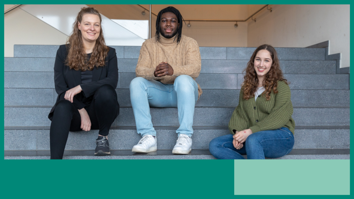 YUFE Mitarbeiter und Studentin