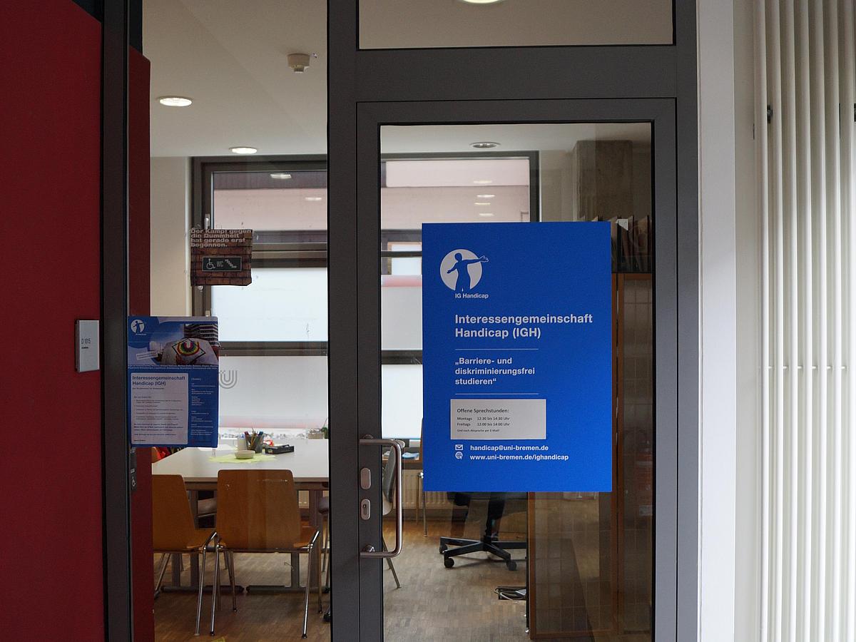 Eingang der Interessengemeinschaft Handicap