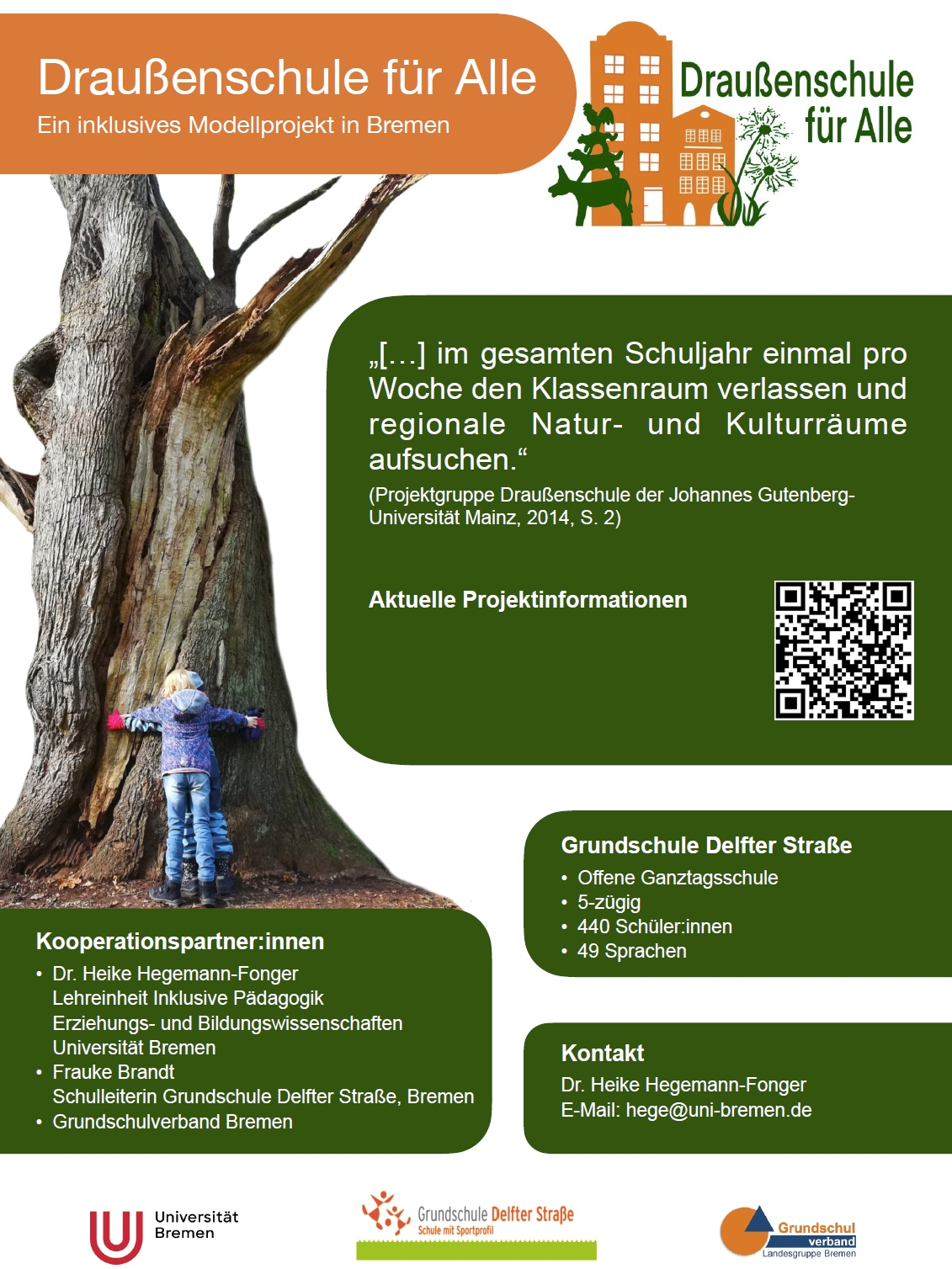 Plakat mit QR-Code