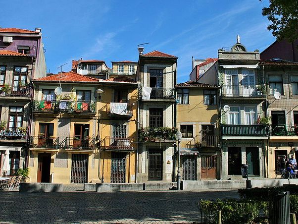 Typische Häuser in Porto