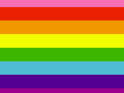 Zu sehen ist eine Regenbogenflagge. ALS GILBERT BAKER DAMIT BEAUFTRAGTE WURDE, EIN POSITIVES SYMBOL FÜR DIE QUEERE COMMUNITY ZU DESIGNEN. Die Original-Regenbogenfahne hatte acht Farben. Jede Farbe hat eine Bedeutung: Pink stand für Sexualität, Rot für das Leben, Orange für Heilung, Gelb für die Sonne, Grün für die Natur, Türkis für die Kunst, Blau für Harmonie und Lila für Spiritualität. Heute ist die Regenbogenflagge: Ein Symbol für Vielfalt, Toleranz, Offenheit und Frieden. Die hier GEZEIGTE FARBABFOLGE geht auf den Originalentwurf von 1978 zurück.