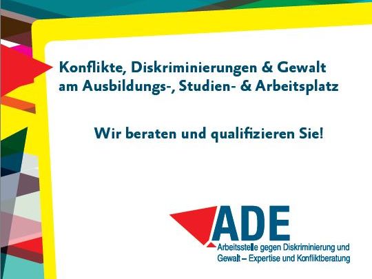 Vorderseite ADE-Flyer