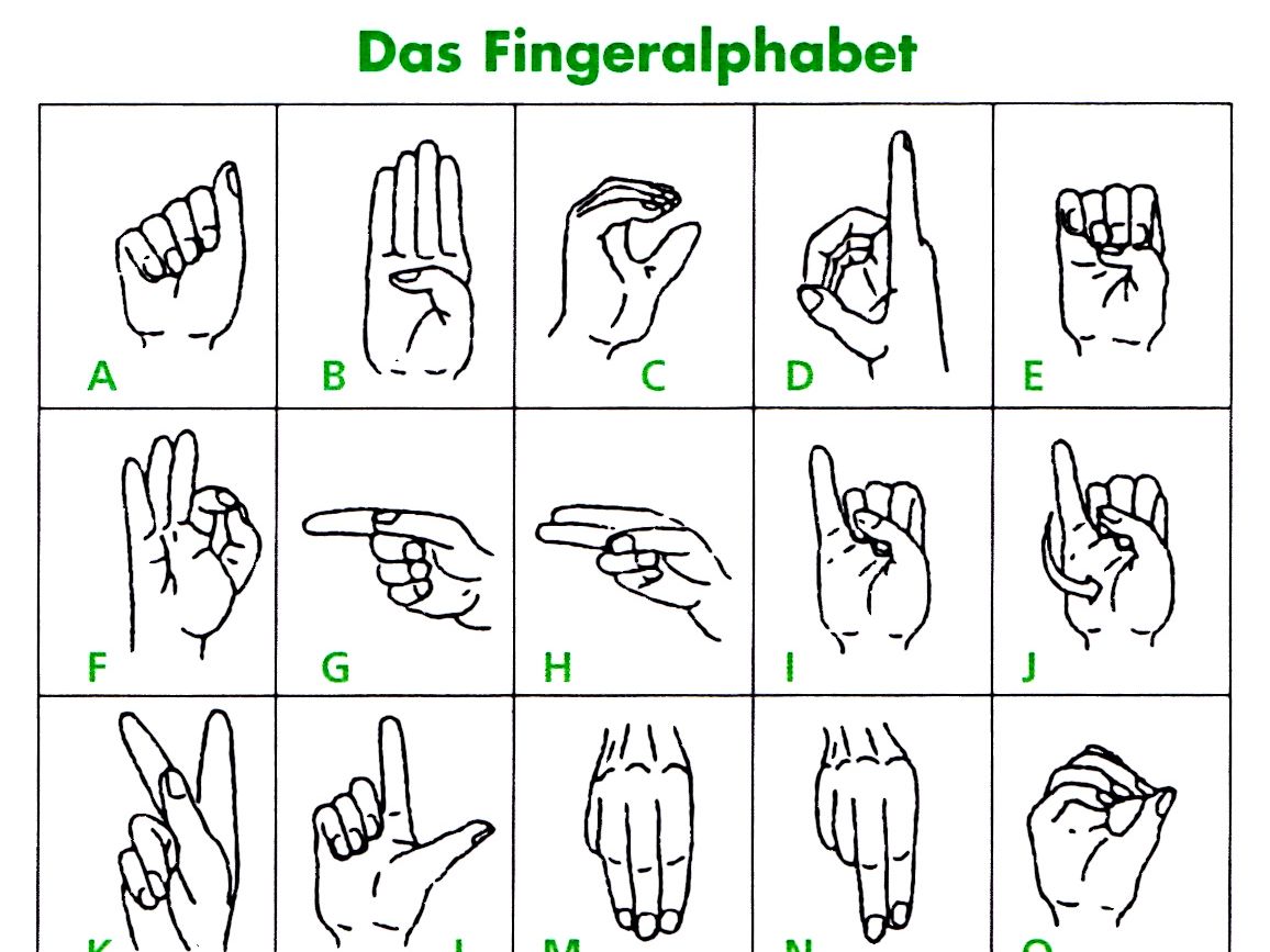 Bild Deutsche Gebärdensprache