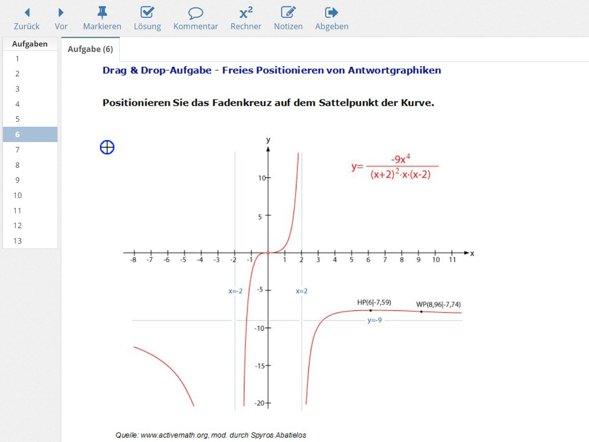 Exam System LTS3 Screenshot of the LTS3