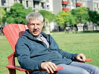 Campusgeschichte Der Ausbilder Ausbildungsleiter Torsten Radeke auf dem Campus