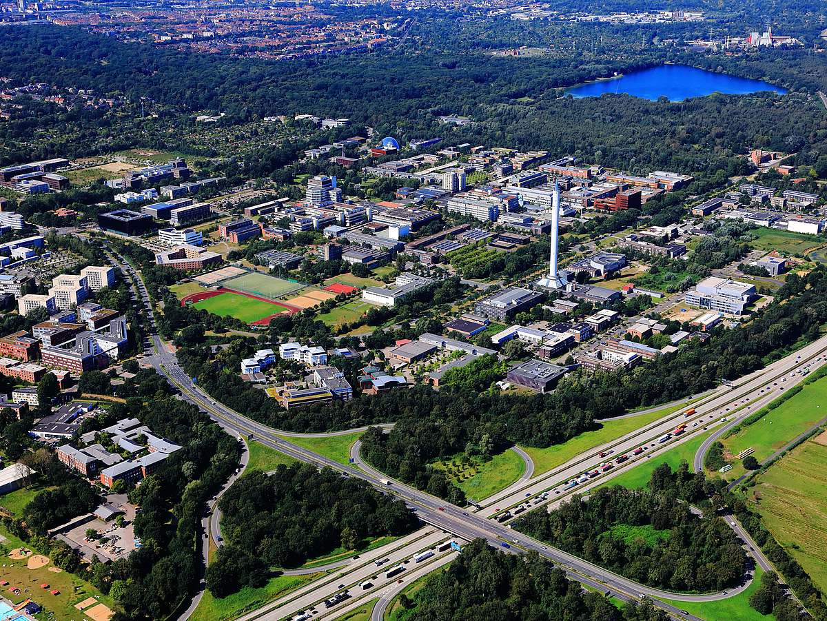 Universität Bremen Luftperspektive 2019_3 Luftaufnahme des Campus der Universität Bremen.