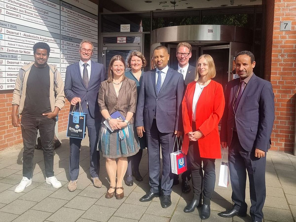 Botschafterbesuch Äthiopien 2024 Botschafterbesuch aus Äthiopien an der Universität Bremen 2024
